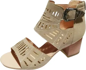 Eduavar Summer Sandals for Women, Sandals Women Summer Breathable Hollow Out Low Heel Sandals with Buckle Ankle Strap