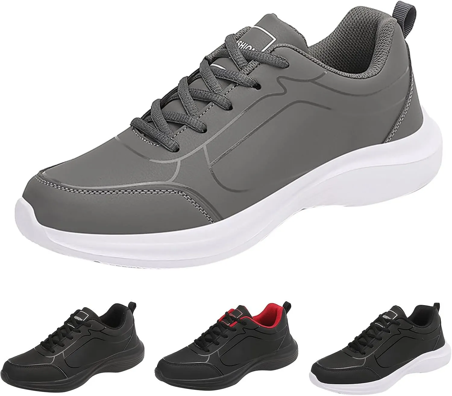 Fashion Men Sports Shoes Flat Non Slip Lace Up Upper Lightweight and Comfortable Mens Club Fashion Sneaker