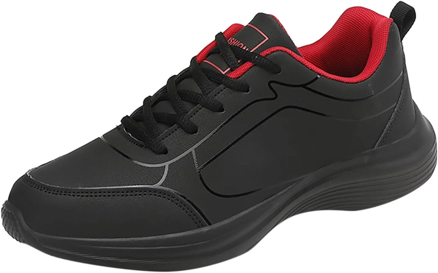 Fashion Men Sports Shoes Flat Non Slip Lace Up Upper Lightweight and Comfortable Mens Club Fashion Sneaker