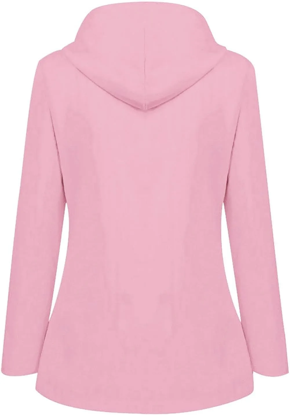 FONMA Rain Coats for Women Plus Size Waterproof Hoodie Jacket Windproof Windbreaker Lightweight Raincoat Drawstring Pockets