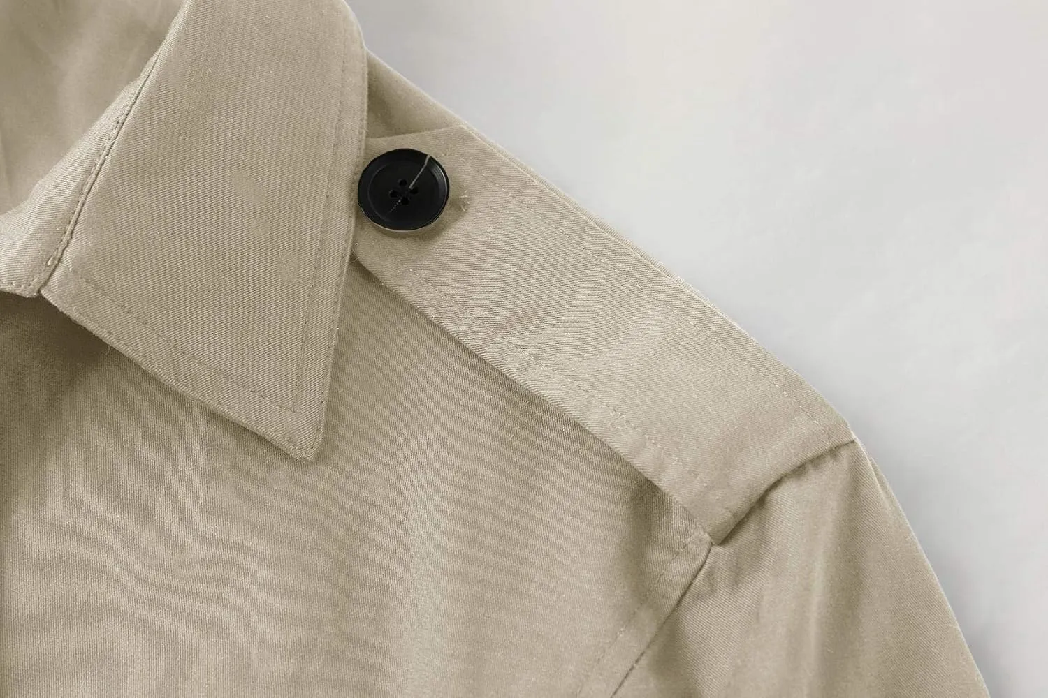 Gafeng Mens Double Breasted Trench Coat Notched Lapel Casual Slim Fit Long Windbreaker Overcoat
