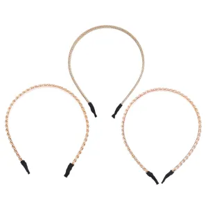 Gatuida Alloy Headband Set Hair Jewelry for Women Bridal Headdress Elegant Headwear