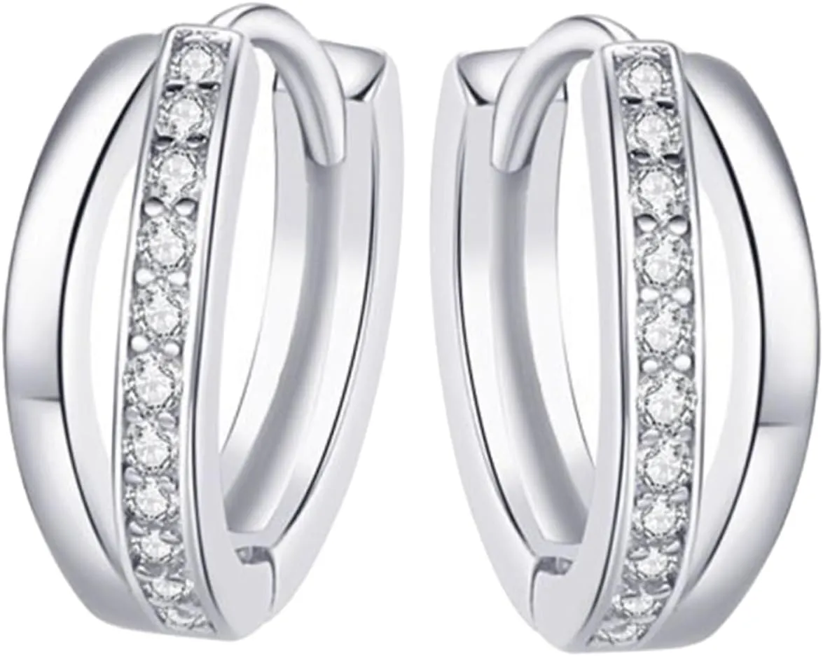 Gatuida Tiny Hoop Earrings for Women Minimalist Fashion Jewelry Threader Earrings Hoops