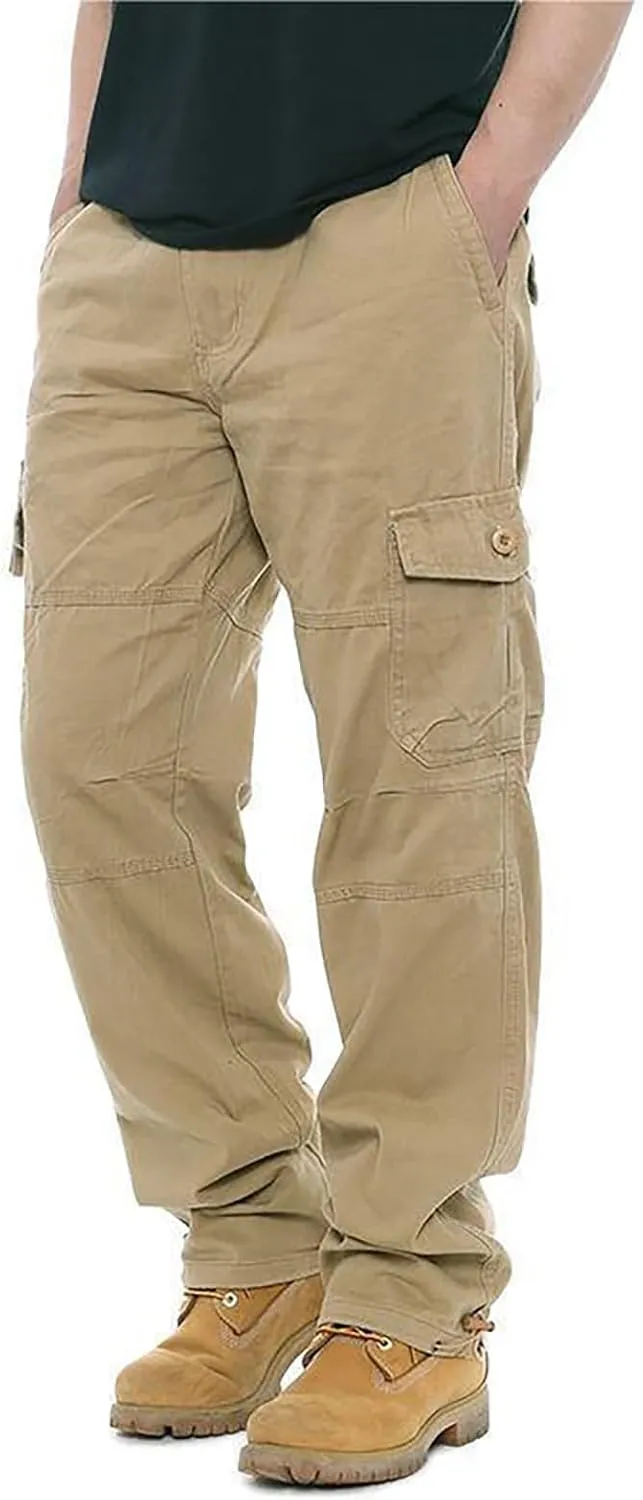 GOFULY Cargo Pants Mens Ripstop Stretch Baggy Sweatpants with Multi Pockets Y2K Hiking Pants Convertible Tall Pants Casual
