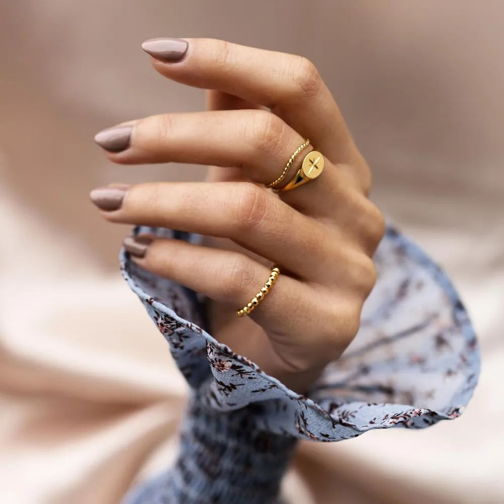 Gold Vermeil Babka Ring