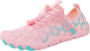 Grounded Footwear for Women Hike Barefoot Shoes Women Wide Toe Box Comfortable Water Shoes Lightweight Breathable Casual Hiking Sneakers Quick Dry Fashion Sneakers for Walking, Running, Gym Athletic