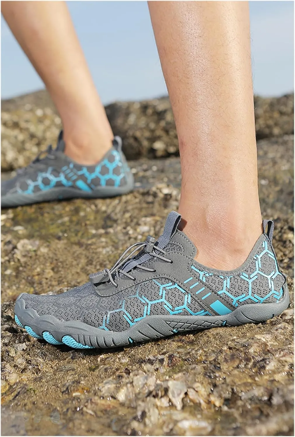 Grounded Footwear for Women Hike Barefoot Shoes Women Wide Toe Box Comfortable Water Shoes Lightweight Breathable Casual Hiking Sneakers Quick Dry Fashion Sneakers for Walking, Running, Gym Athletic