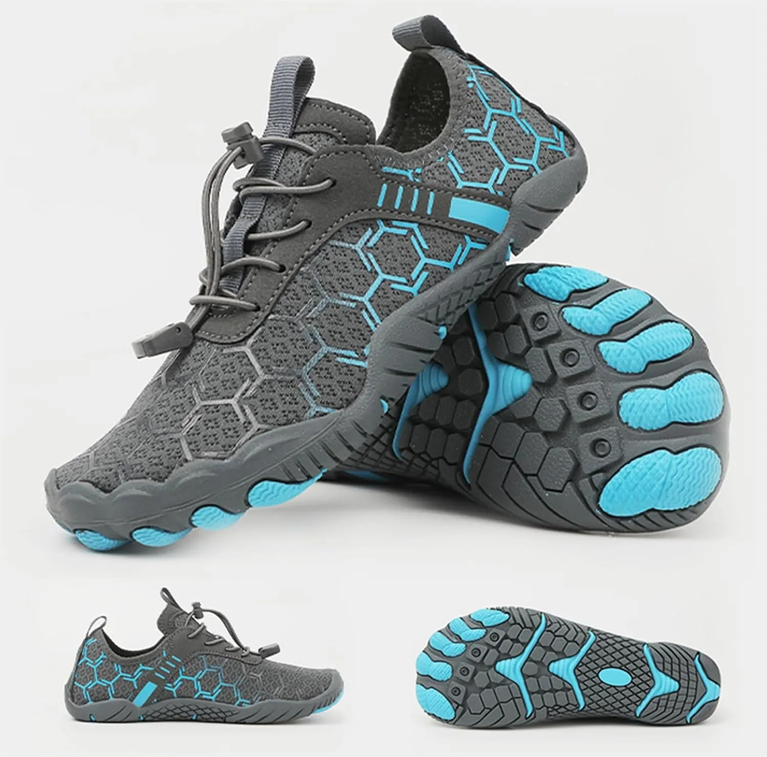 Grounded Footwear for Women Hike Barefoot Shoes Women Wide Toe Box Comfortable Water Shoes Lightweight Breathable Casual Hiking Sneakers Quick Dry Fashion Sneakers for Walking, Running, Gym Athletic