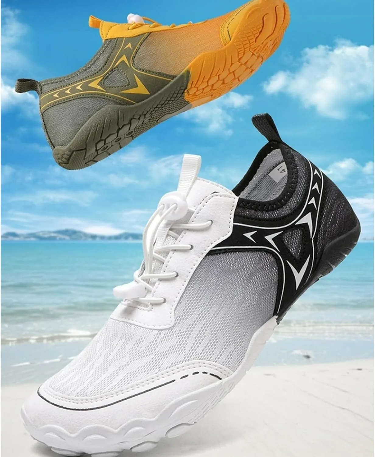 Grounded Footwear for Women Men with Neuropathy Grounding Shoes Hiking Footwear Barefoot Womens Shoes Non-Slip Outdoor Unisex Water Pro Beach Shoe Wide Toe Box Sneakers, Diabetic Shoe, Quick-Dry