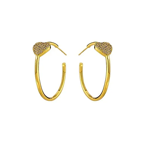 Heart Earrings,Hoop Earrings,Large Hoop Earrings,Heart Hoop Earrings,Heart Hoops,Minimalist Earrings,Gold Filled Earrings,Statement Earrings