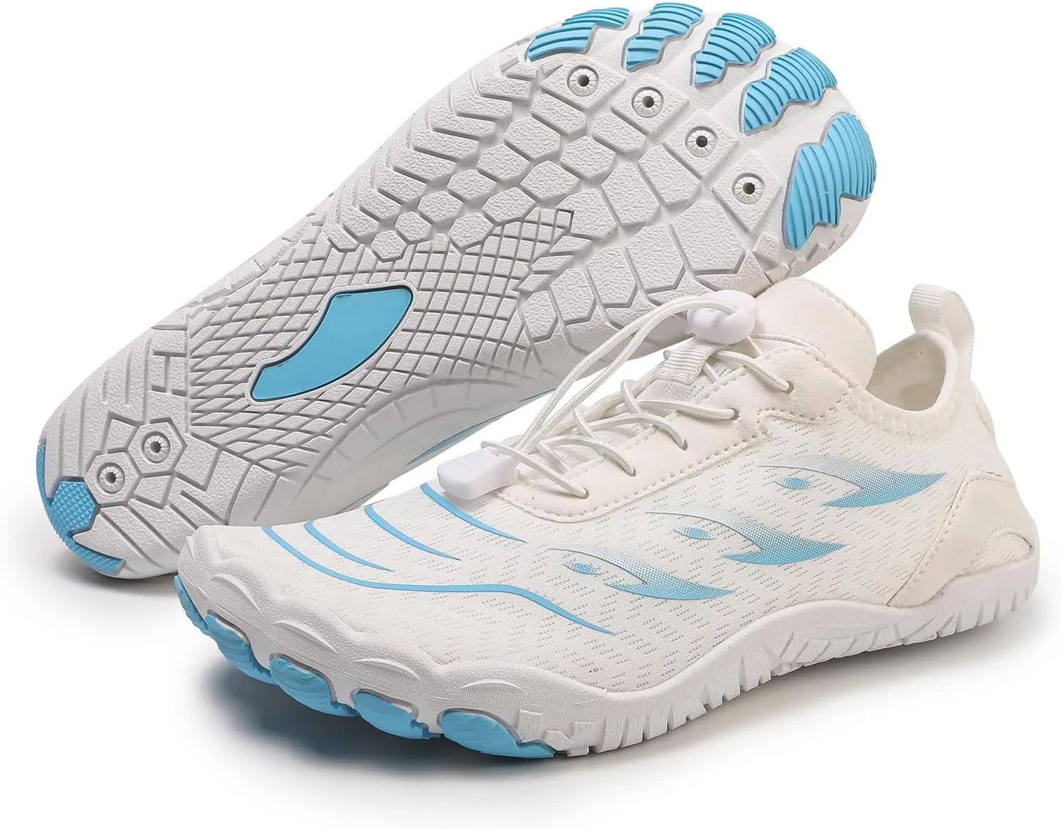 Hike Barefoot Water Shoes for Women Men Footwear Quick Dry Wide Toe Box Pro Beach Swim Athletic Sports Shoes Non-Slip Aqua Shoe Pool Hiking Walking Diving Surfing Breathable Hiking Footwear