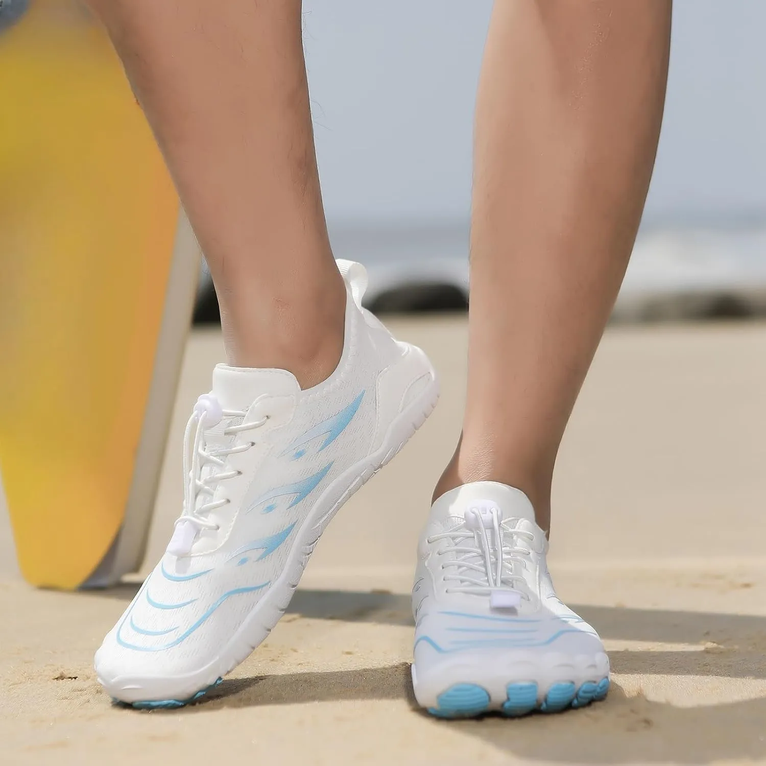 Hike Barefoot Water Shoes for Women Men Footwear Quick Dry Wide Toe Box Pro Beach Swim Athletic Sports Shoes Non-Slip Aqua Shoe Pool Hiking Walking Diving Surfing Breathable Hiking Footwear
