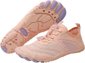 Hiking Barefoot Shoes Women Wide Toe Box Grounded Footwear for Women Healthy & Non-Slip Barefoot Shoes Breathable Zero Drop Shoe Comfortable Casual Sneakers Walking, Running, Pool Swim Shoe Quick Dry