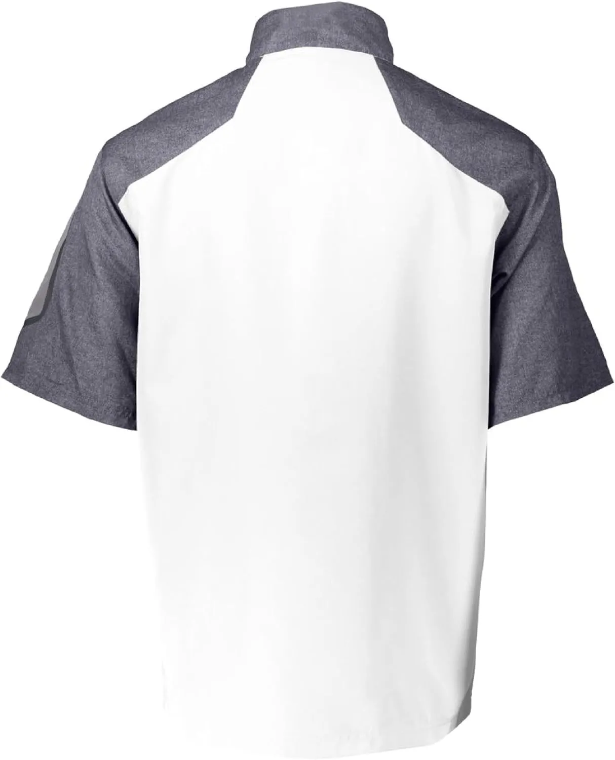 Holloway Raider Pullover Cage Jacket - Weather-Resistant Quarter Zip Athletic Wear with Sleeve Pocket