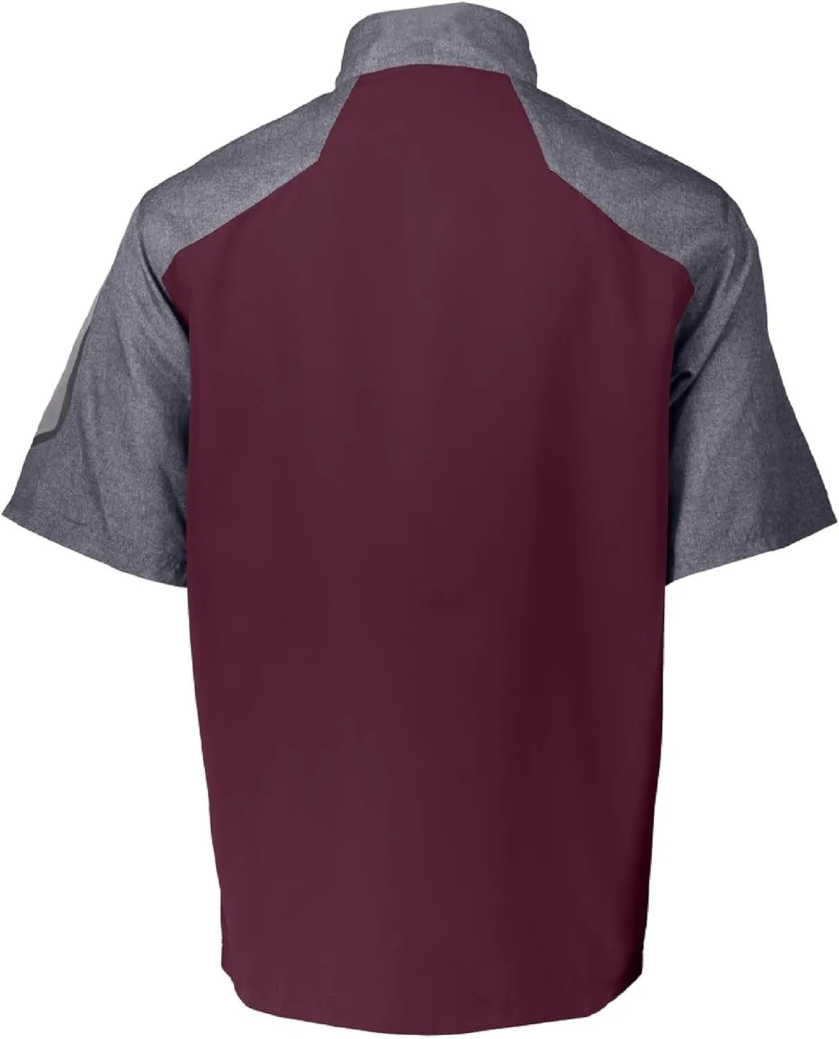 Holloway Raider Pullover Cage Jacket - Weather-Resistant Quarter Zip Athletic Wear with Sleeve Pocket