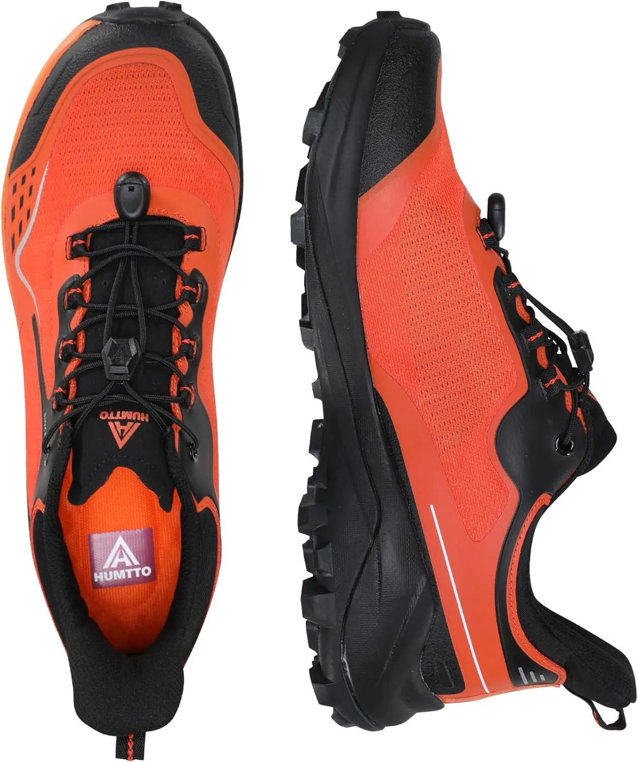 HUMTTO Men's Trail Running Shoes Quick Laces Cross Training Shoes Comfortable Breathable Anti Slip Walking Outdoors Athletic Sneakers
