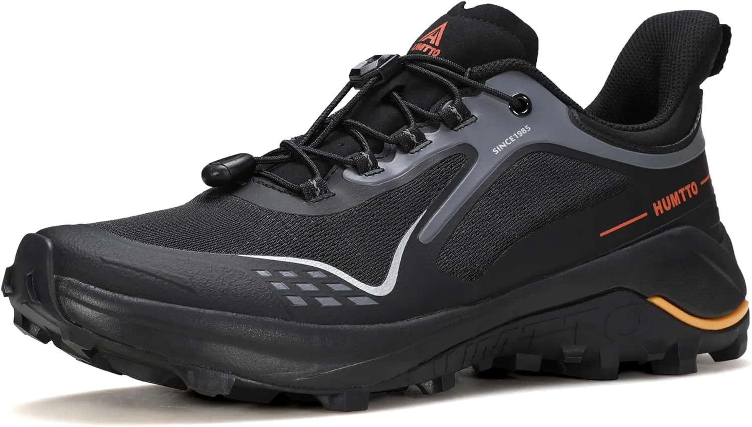 HUMTTO Men's Trail Running Shoes Quick Laces Cross Training Shoes Comfortable Breathable Anti Slip Walking Outdoors Athletic Sneakers