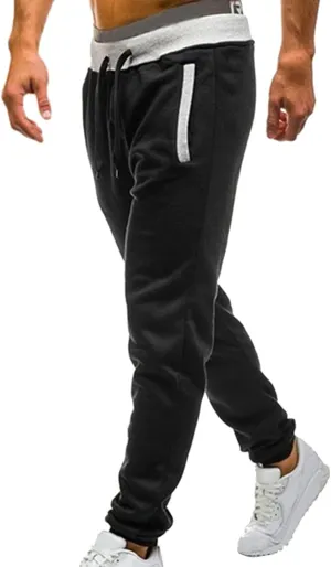 Joggers for Men Elastic Waist Baggy Plus Size Sweatpants Lightweight Stretch Workout Athletic Pants Casual Drawstring Trouser