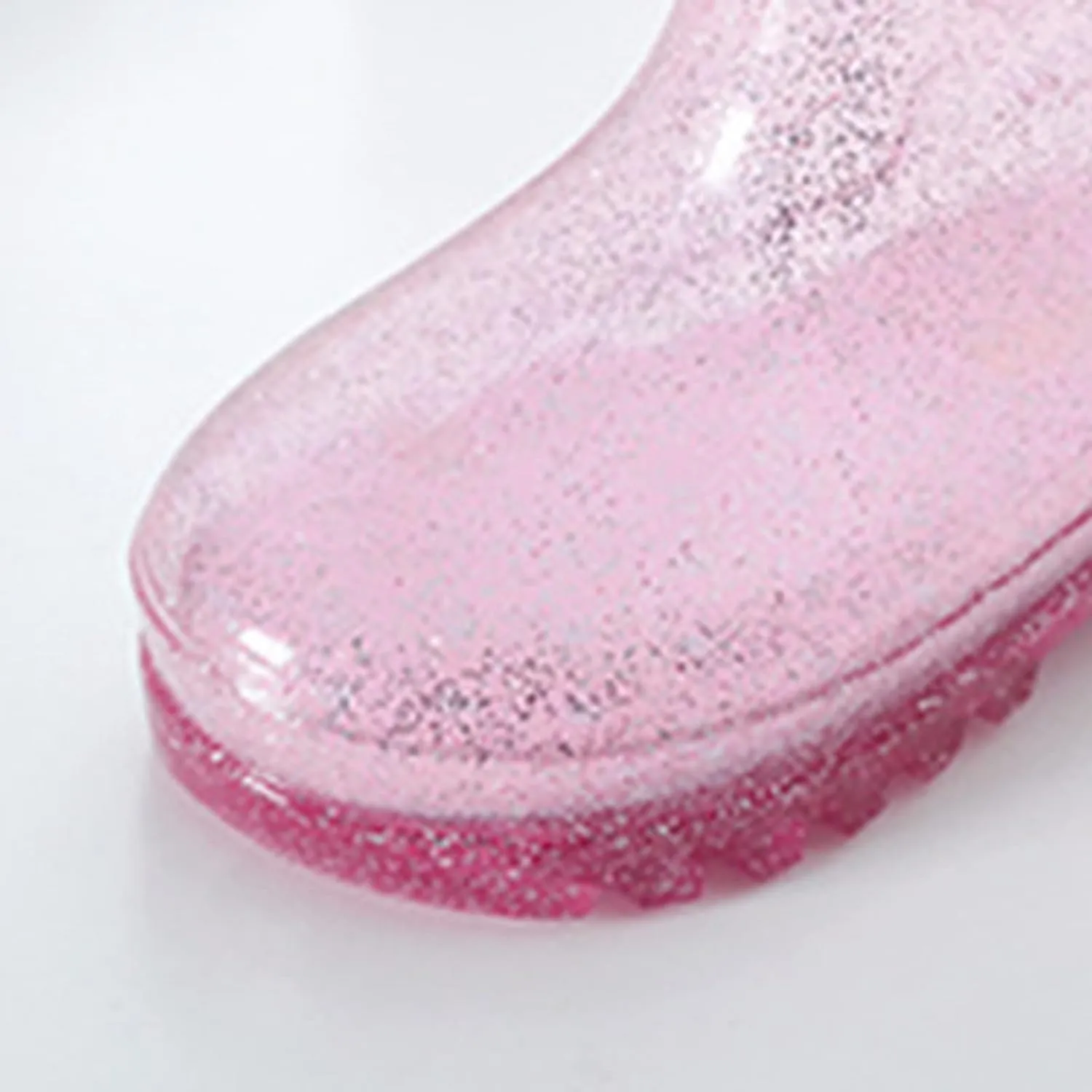Kids Rain Boots, Toddler Waterproof Rubber Soft Sole Rain Boots for Girls Boys Heart Patterns Glitter Water Shoes