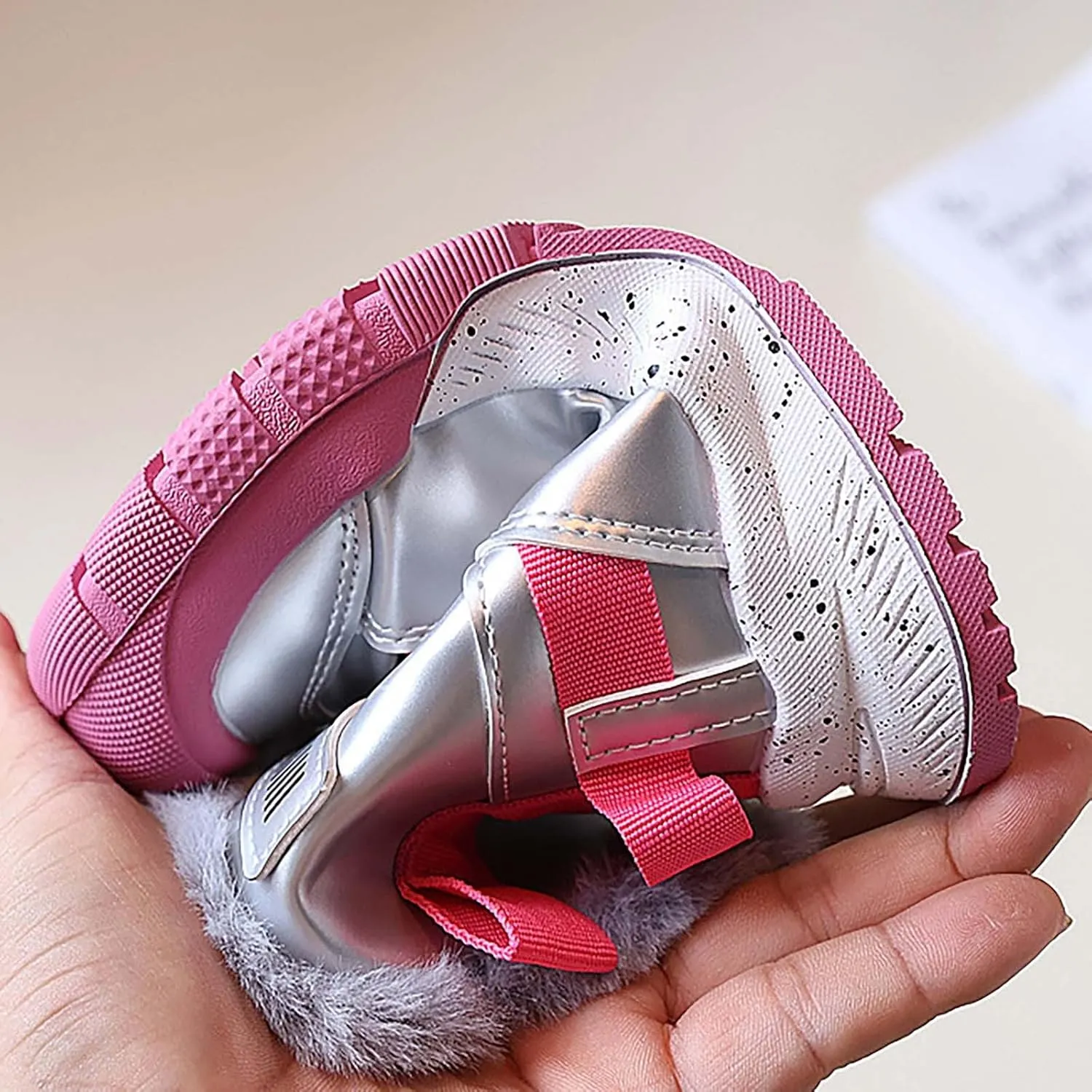 Kids Water Resistan Hiking Boots Boys Girls Anti Collision Anti-Ski Athletic Outdoor Adventur Trkking Shoes