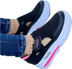 Ladmiple Slip On Shoes Women Casual Loafers Women's Fashion Sneaker Slip On Low Top Comfortable Walking Shoes Dressy Casual Summer Non Slip Platform Flats Canvas Loafers