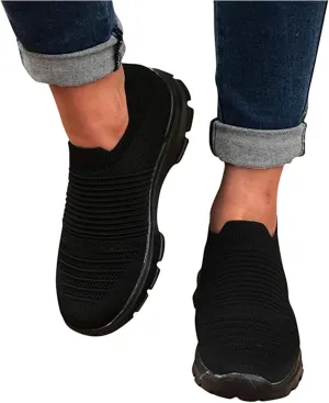 Ladmiple Sneakers For Women Slip On Platform Sneakers Casual Walking Shoes Dressy Summer Fashion Comfort Flats Loafers