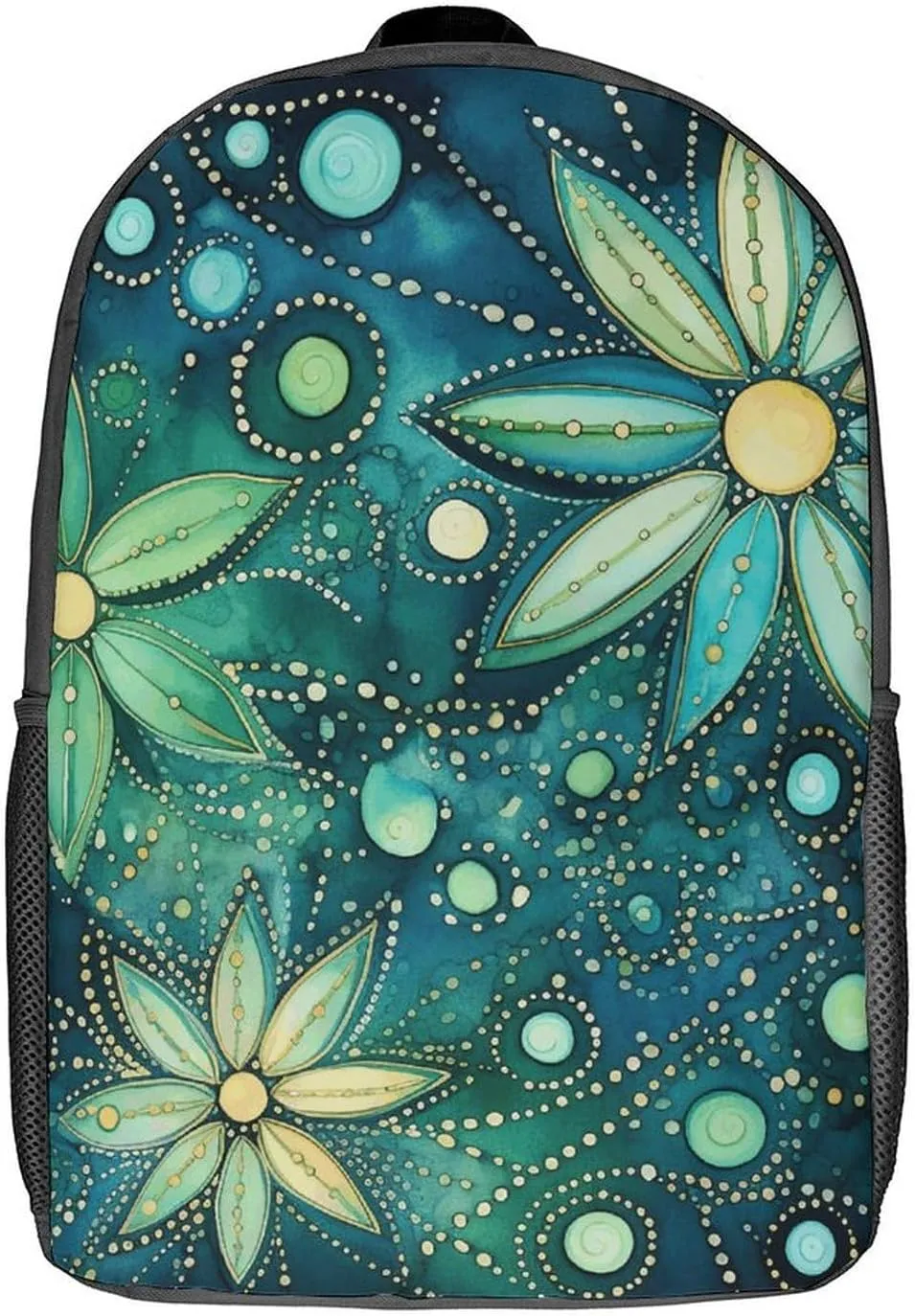 Laptop Backpack Casual Daypack Waterproof Blue And Green Computer Bag Business Work Bag for Travel