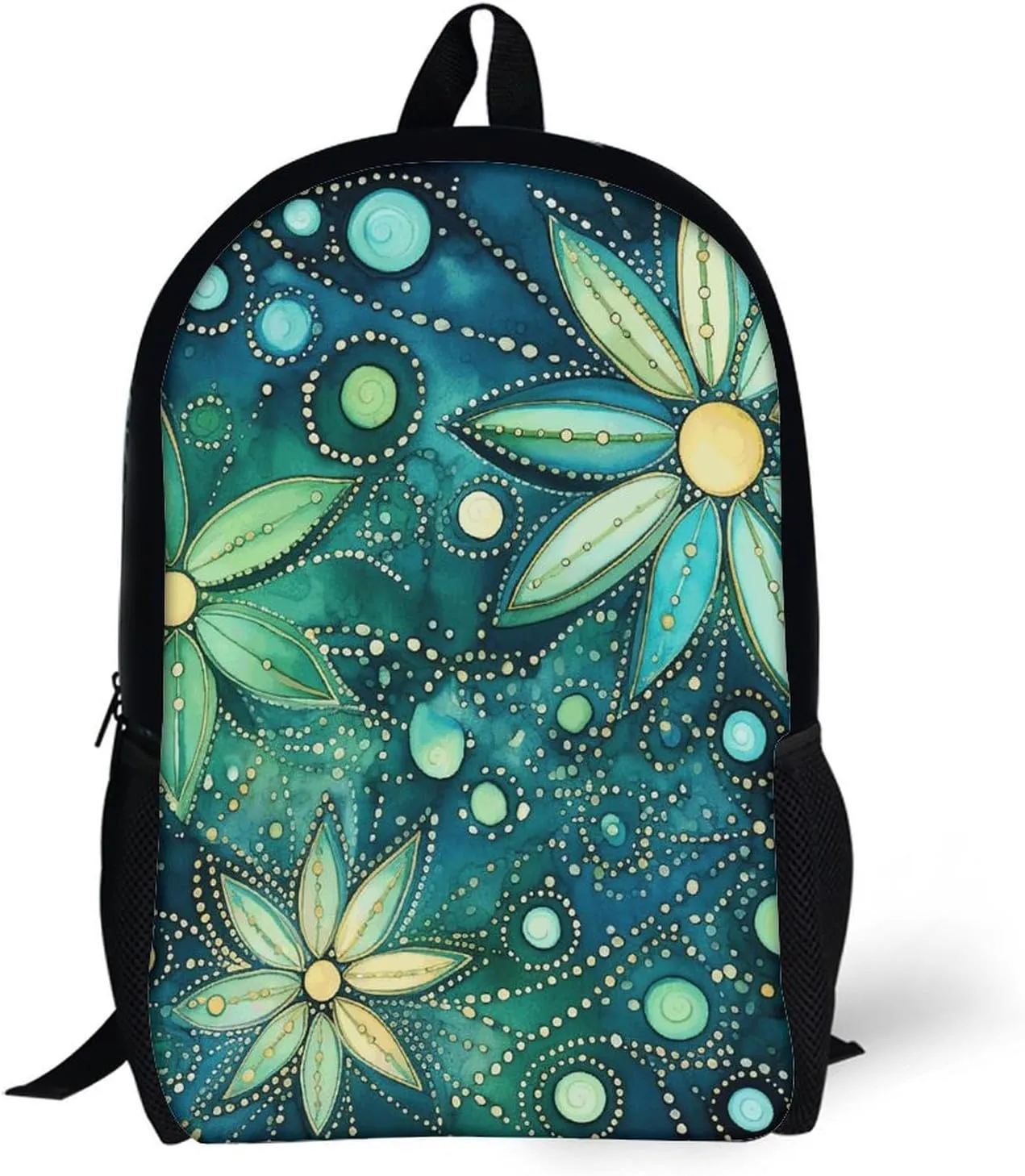 Laptop Backpack Casual Daypack Waterproof Blue And Green Computer Bag Business Work Bag for Travel