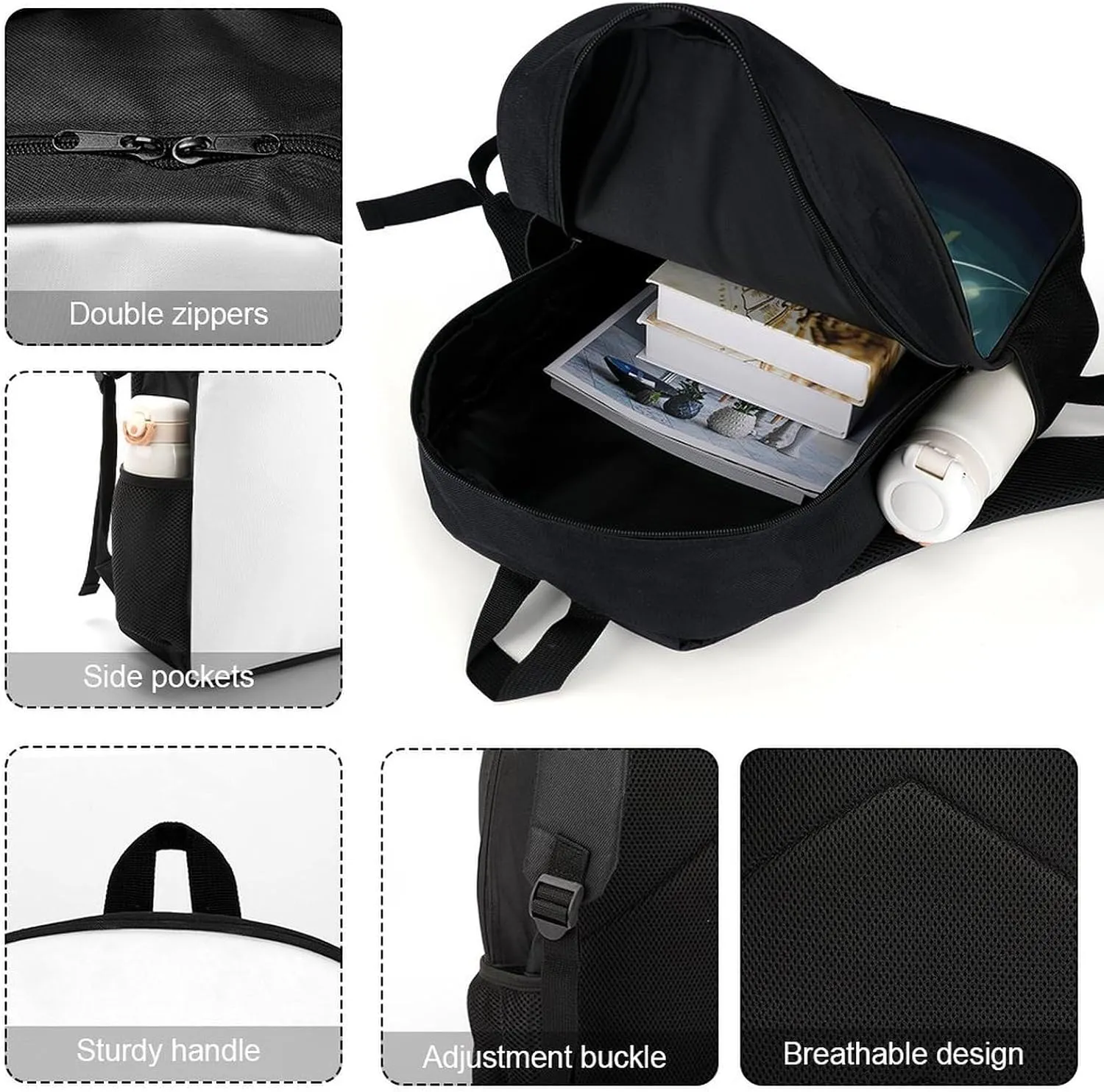 Laptop Backpack Casual Daypack Waterproof Colorful with Butterfly Computer Bag Business Work Bag for Travel