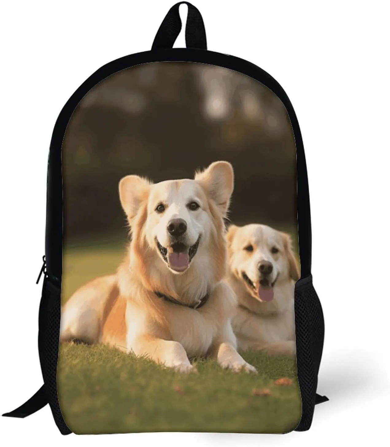 Laptop Backpack Casual Daypack Waterproof Dog on The Lawn Computer Bag Business Work Bag for Travel