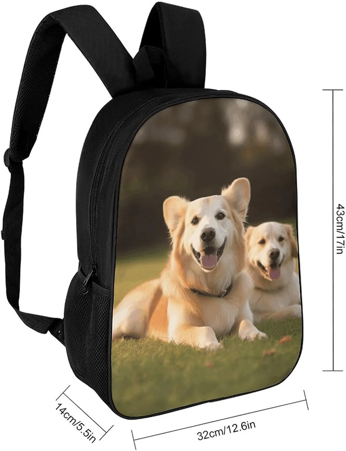 Laptop Backpack Casual Daypack Waterproof Dog on The Lawn Computer Bag Business Work Bag for Travel