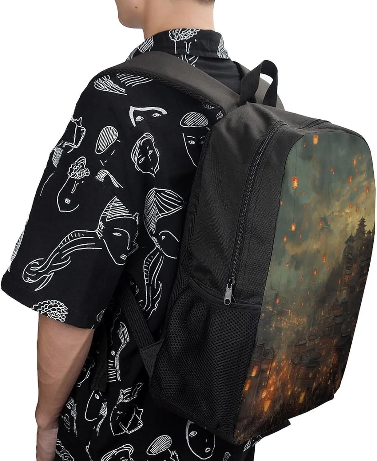 Laptop Backpack Casual Daypack Waterproof Lanterns Are Flying Computer Bag Business Work Bag for Travel