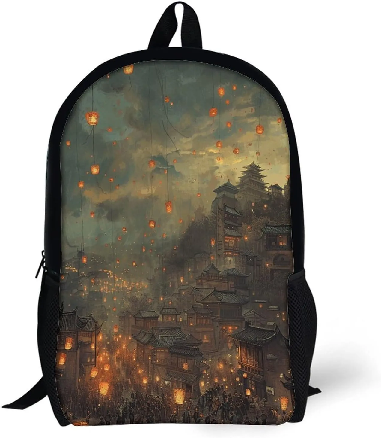 Laptop Backpack Casual Daypack Waterproof Lanterns Are Flying Computer Bag Business Work Bag for Travel