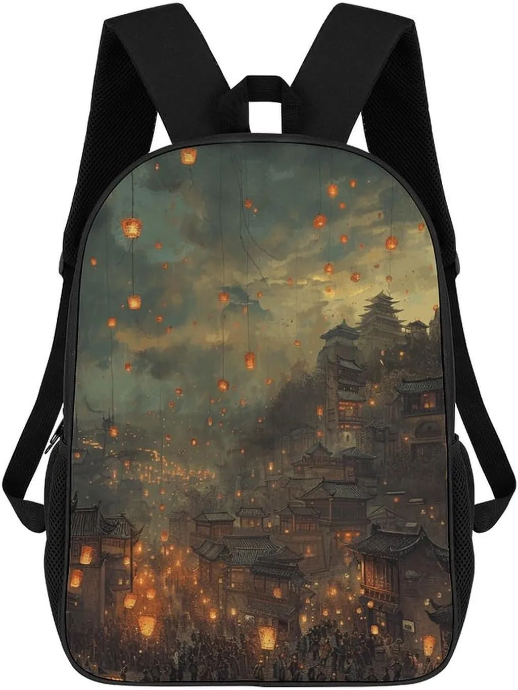 Laptop Backpack Casual Daypack Waterproof Lanterns Are Flying Computer Bag Business Work Bag for Travel