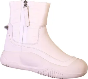 Leather Ankle Boots For Women Low Heel Non Slip Side Zipper Mid Calf Boots Hiking Boots Women Waterproof