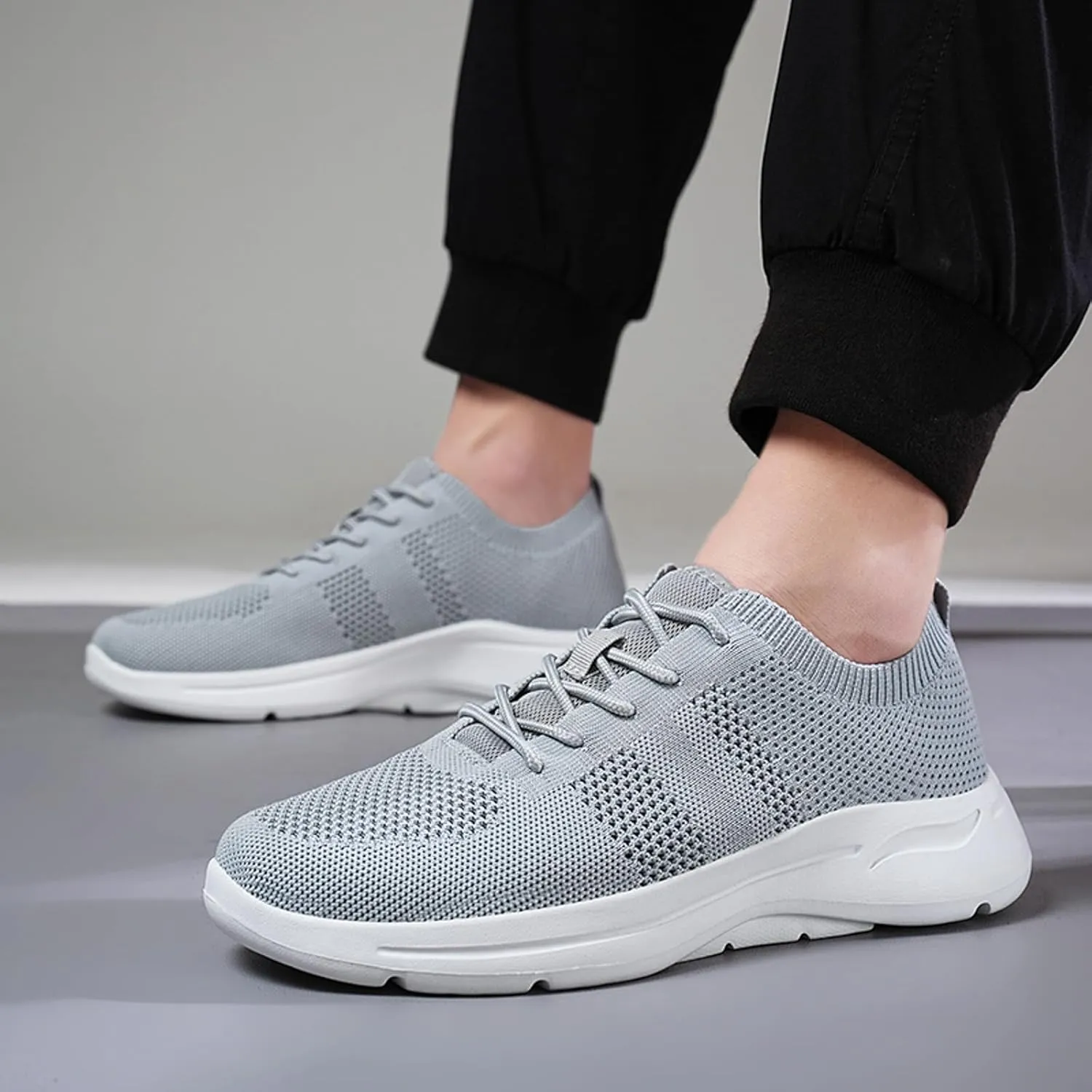 Lightweight Non Slip Sneakers for Men Slip On Lightweight Breathable Fashion Sneaker Lightweight Barefoot Shoes