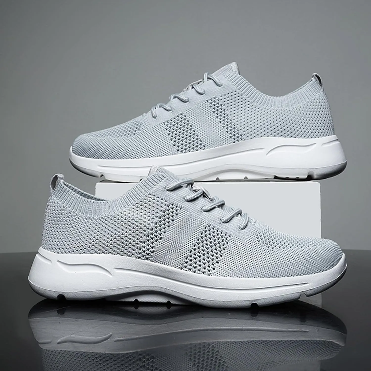 Lightweight Non Slip Sneakers for Men Slip On Lightweight Breathable Fashion Sneaker Lightweight Barefoot Shoes