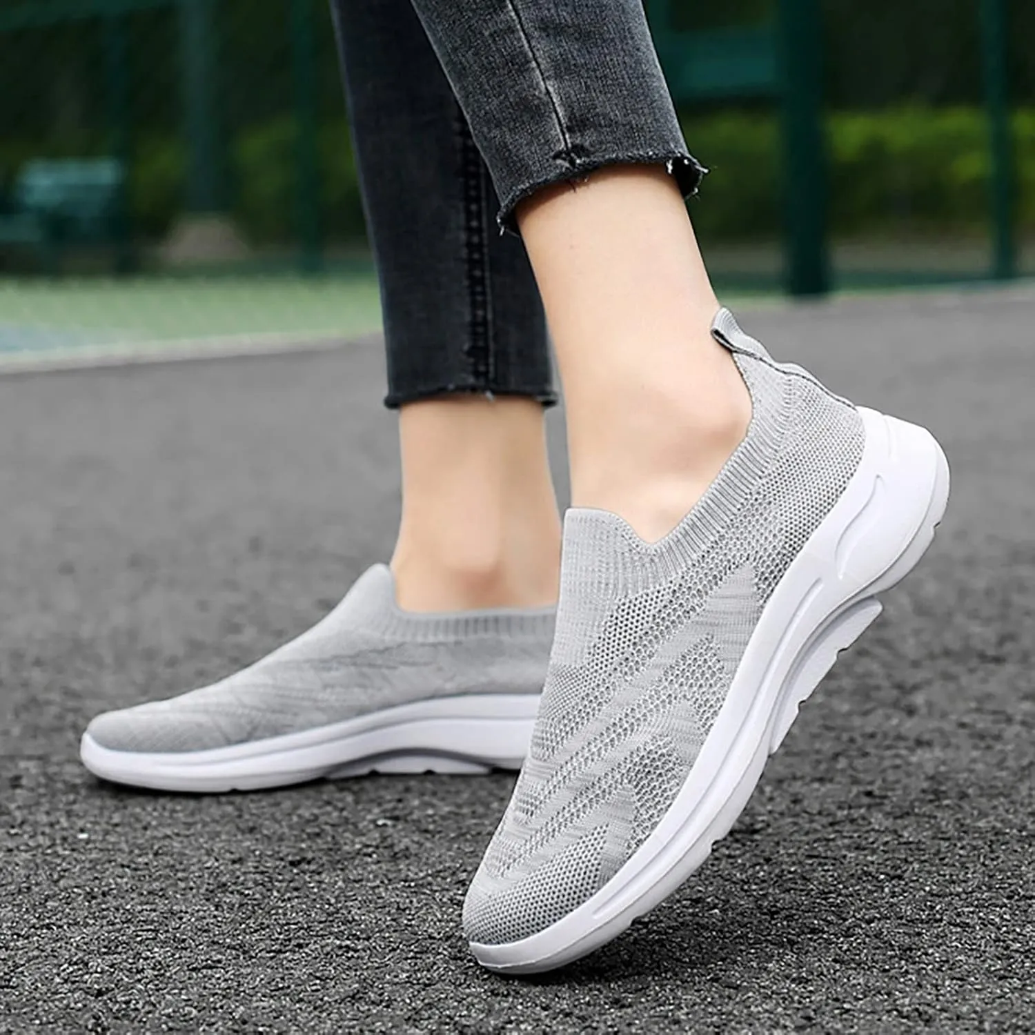 Lightweight Sneakers for Women Size 8 Wide Tenis Antideslizante para Mujer De Trabajo Wide Width Workout Shoes for Women Wedge Heel Sneakers for Women Womens Shoes Casual Slip Ons Mules