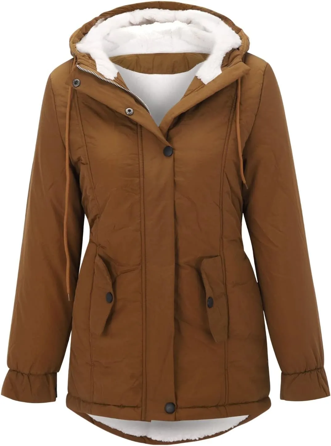 Lined Thick Women's Trench Warm Winter ' Hooded Overcoat Coat Outwear Women's Coat Us Leather Jacket