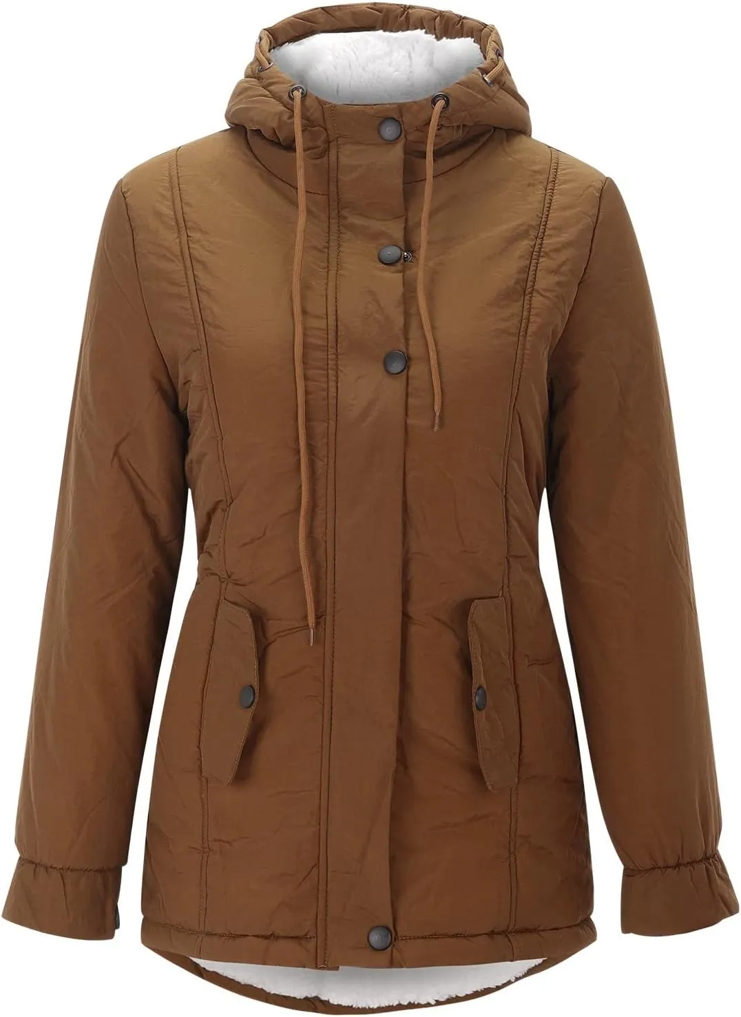 Lined Thick Women's Trench Warm Winter ' Hooded Overcoat Coat Outwear Women's Coat Us Leather Jacket