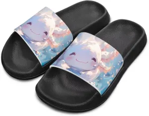 Little Kids Slides Slippers Summer EVA Non Slip One Piece Sandal for Beach Home Soft and Quickly Drying