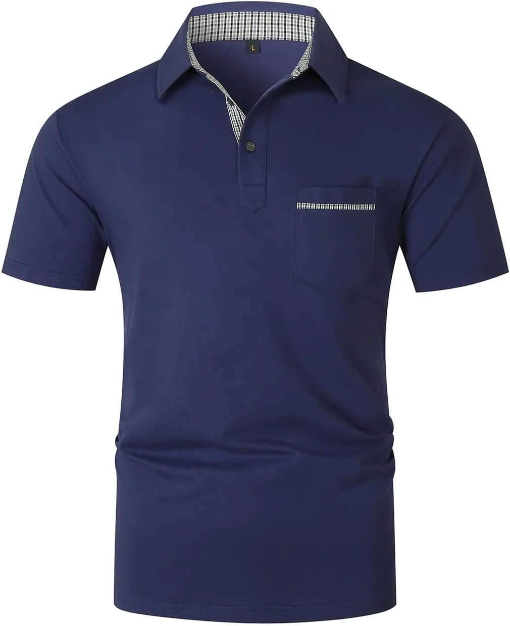 LIUPMWE Mens Polo Shirts Short Sleeve Shirts for Men Casual Cotton Collared T Shirt Golf Shirts Stylish Tops
