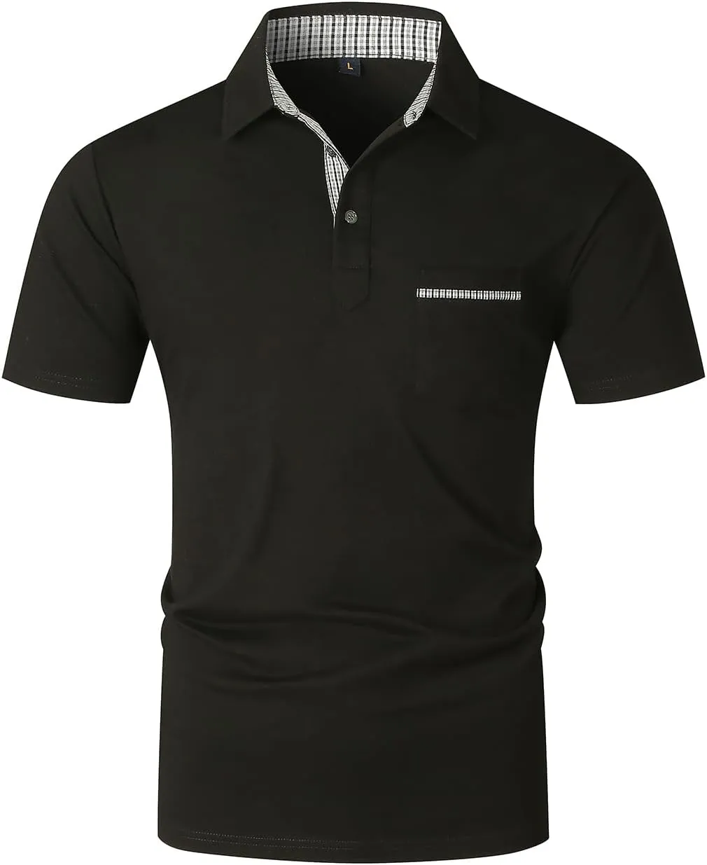 LIUPMWE Mens Polo Shirts Short Sleeve Shirts for Men Casual Cotton Collared T Shirt Golf Shirts Stylish Tops