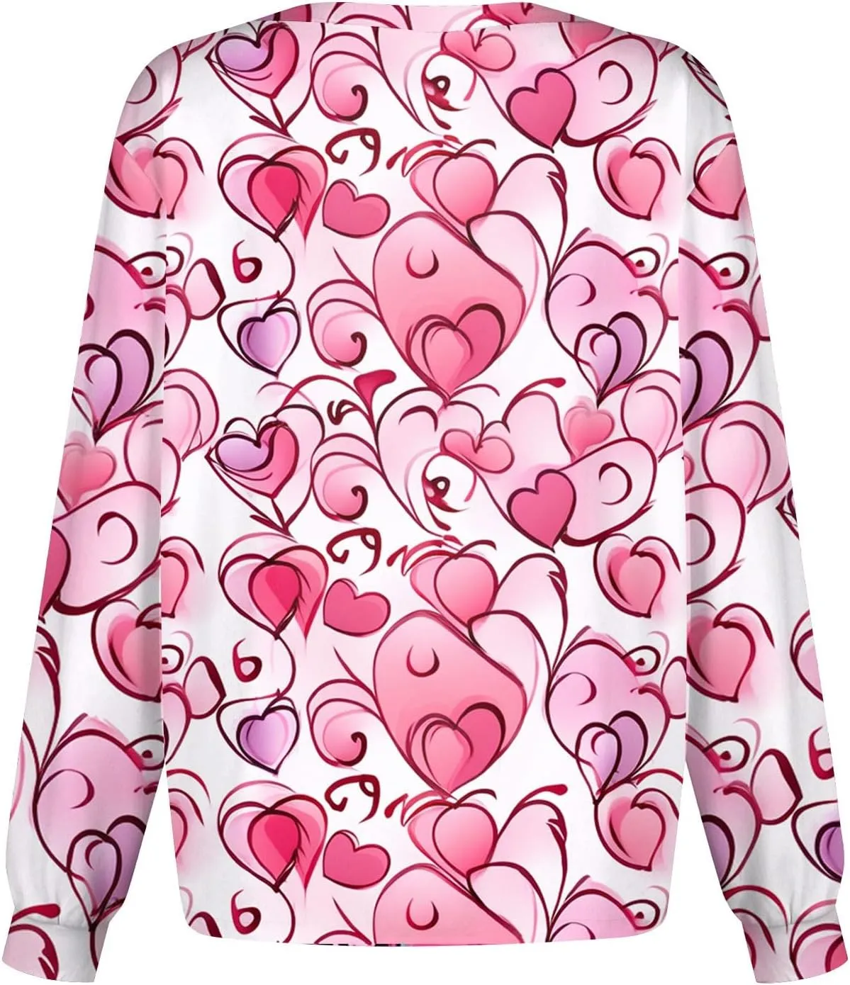 Long Sleeve Scrub Jackets Print Scrub Jackets for Women Snap Front Cute Animals Pattern Medical Nurse Working Uniforms