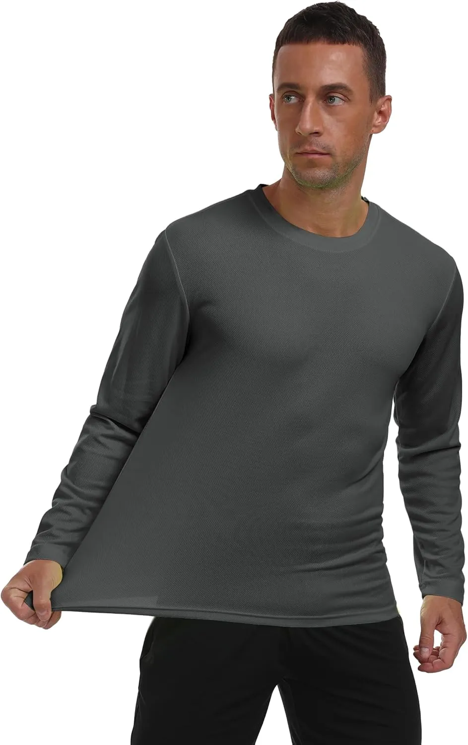 Long Sleeve Shirts for Men UPF 50  UV Protection Rash Guard Fishing Shirts Moisture Wicking Quick Dry Sun Shirts HH2410