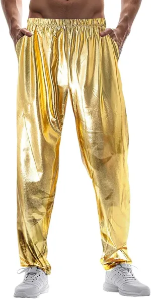 Mardi Gras Pants for Men Relaxed Fit Stretch Waist Reflective Pants Lightweight Comfy Casual Atheltic Joggers Streetwear