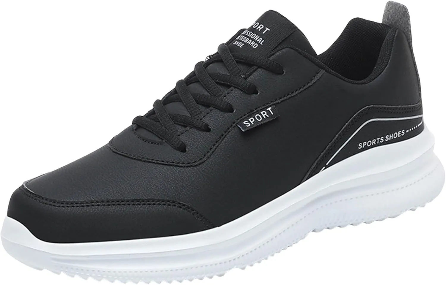 Men Casual Sports Shoes New Pattern Solid Color Four Season Thick Sole Flat Bottom Casual Dressing Shoes for Men