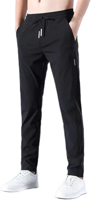 Men Combat Cargo Pants Casual Linen Stretch Drawstring Pant Beach Sweatpants Joggers Baggy Yoga Jogger Bottoms