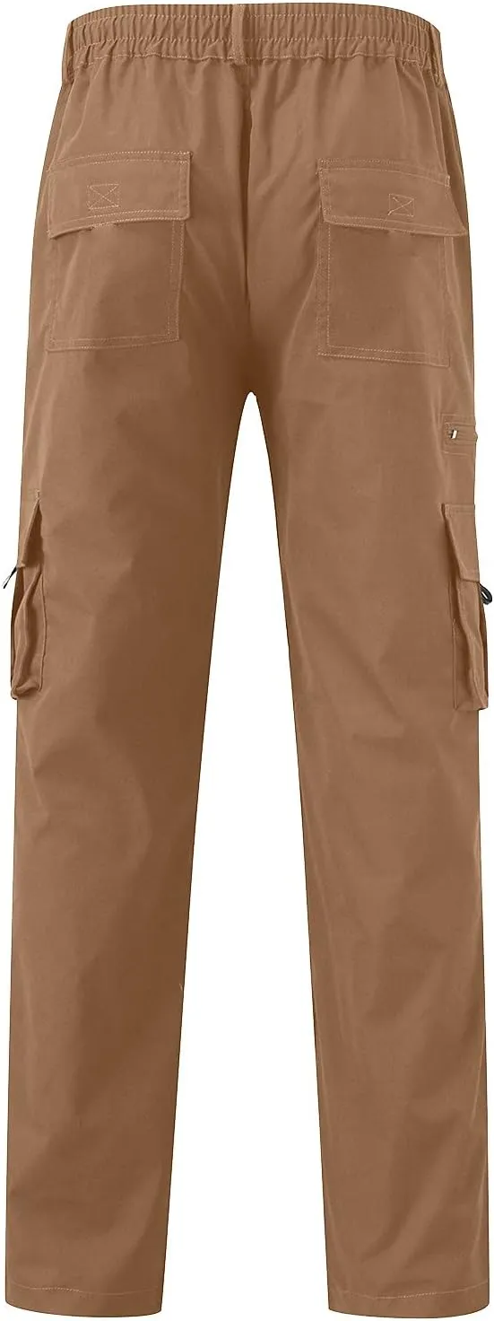 Men Jogging Bottoms Pants Casual Breathable Joggers Outdoor Sweatpants Elasticated Waist Cargo Pant