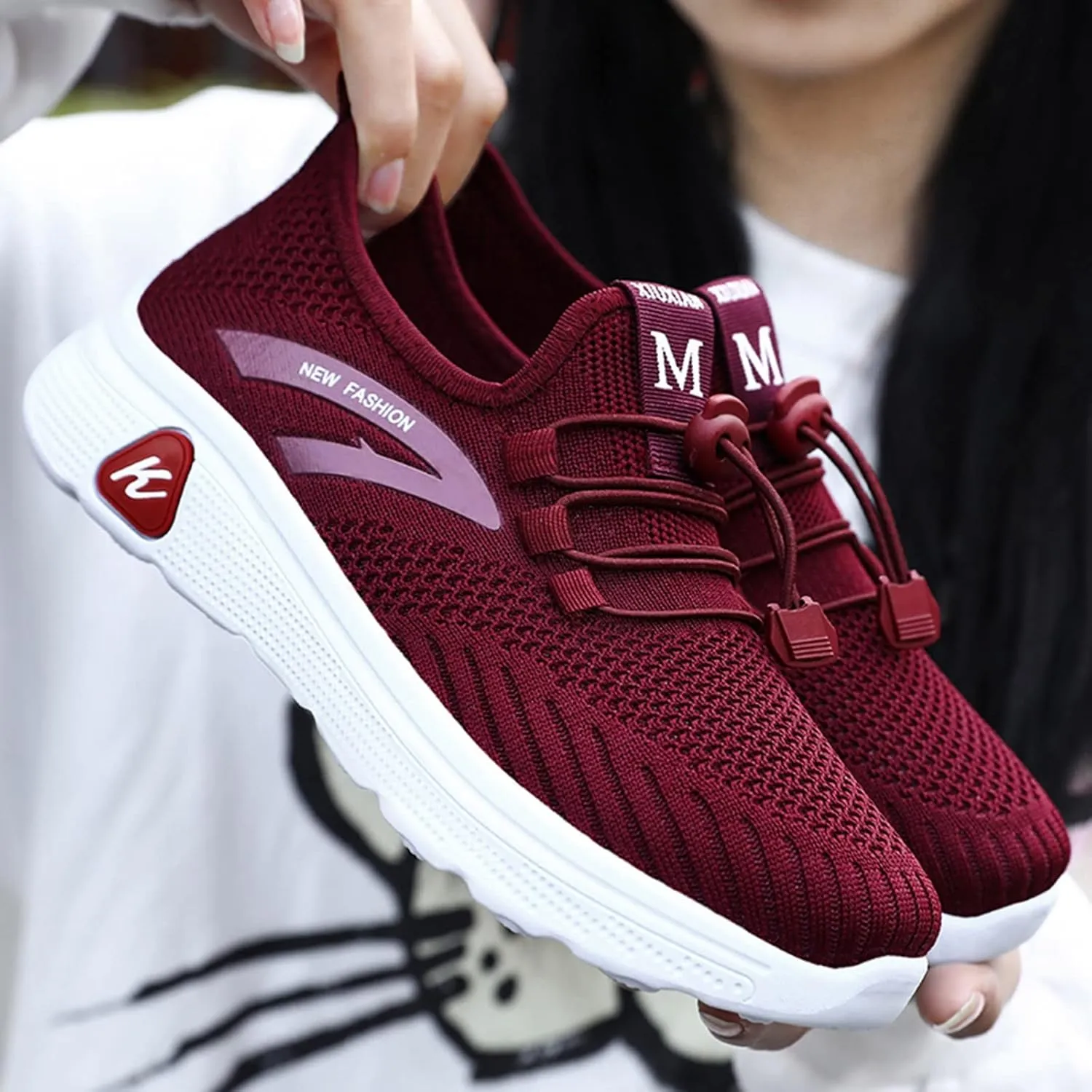 Men Orthopedic Sneakers with Arch Support Mesh Lace Up Breathable Casual Sneaker Wide Width Lightweight Walking Shoes